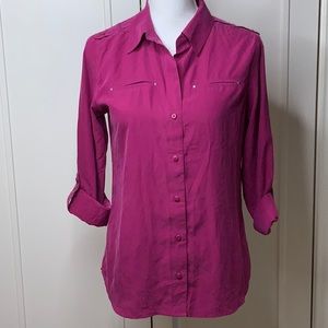 Chico’s Pink button-down blouse (Chico’s size O)